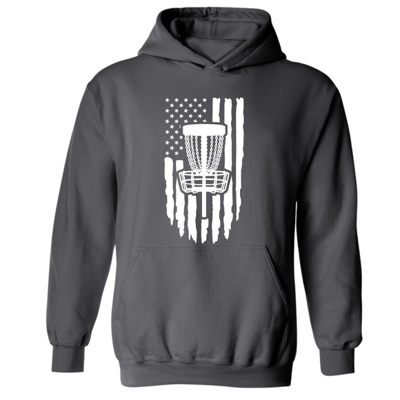 Disc Golf Hoodie PATRIOTIC AMERICAN Flag Discgolfing Sweatshirt - Picture 8 of 11